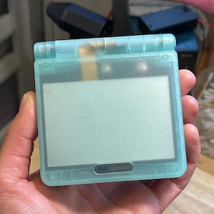 Glow-In-The-Dark Custom Gameboy Advance SP w/ Ips V5 Backlit Screen, Enhanced Audio, + Usb-C Charging!