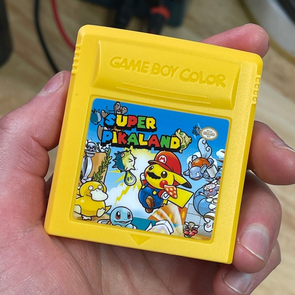 Super Pika Land Special Edition Gameboy English Rom Hack - Limited Edition w/ New Battery (Compatible with GB, GBC & GBA consoles)