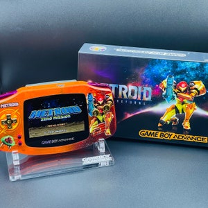 METROID Custom Gameboy Advance w/ IPS Backlit Screen, Enhanced Audio + GBA Upgrades Available!!