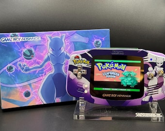 Ships Tomorrow! Mewtwo Gameboy Advance - Backlit IPS Screen + Enhanced Audio
