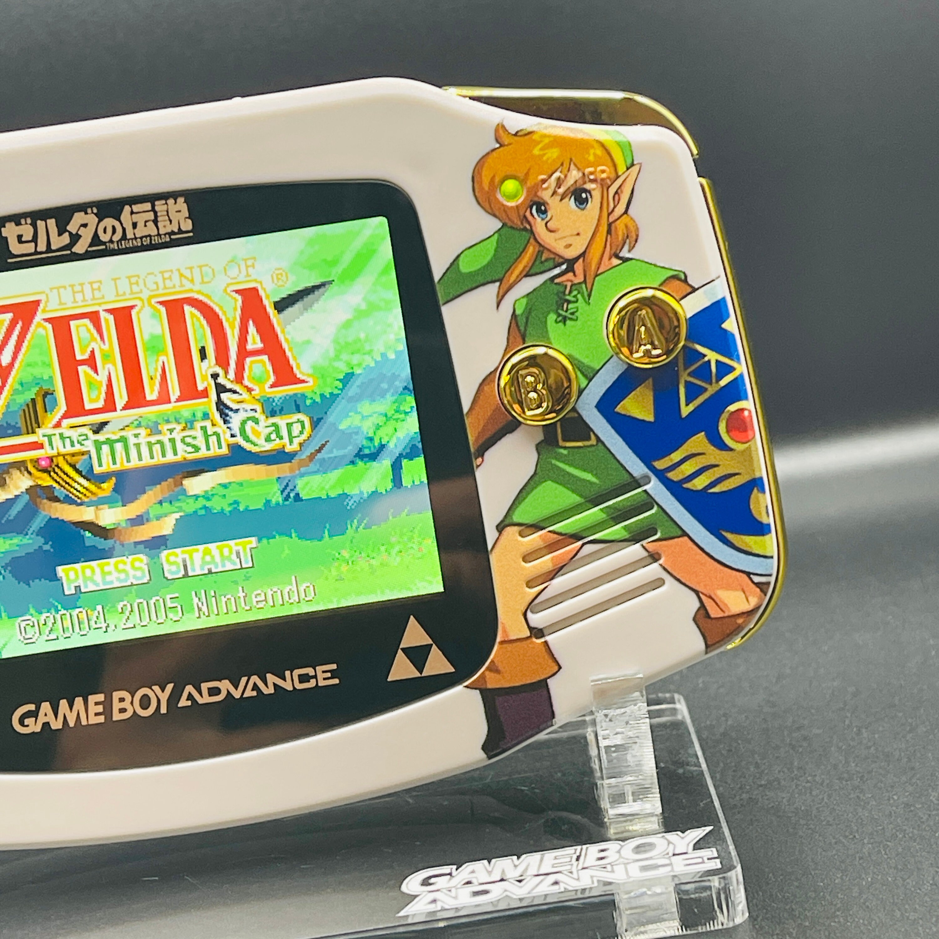 ZELDA GOLD Link to the Past Custom Gameboy Advance Mod W/ -  Denmark