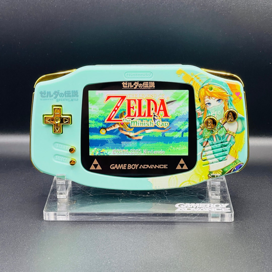 Zelda Triforce Gold Replacement Housing Shell For GBA SP Game Boy Advance SP – Full Set