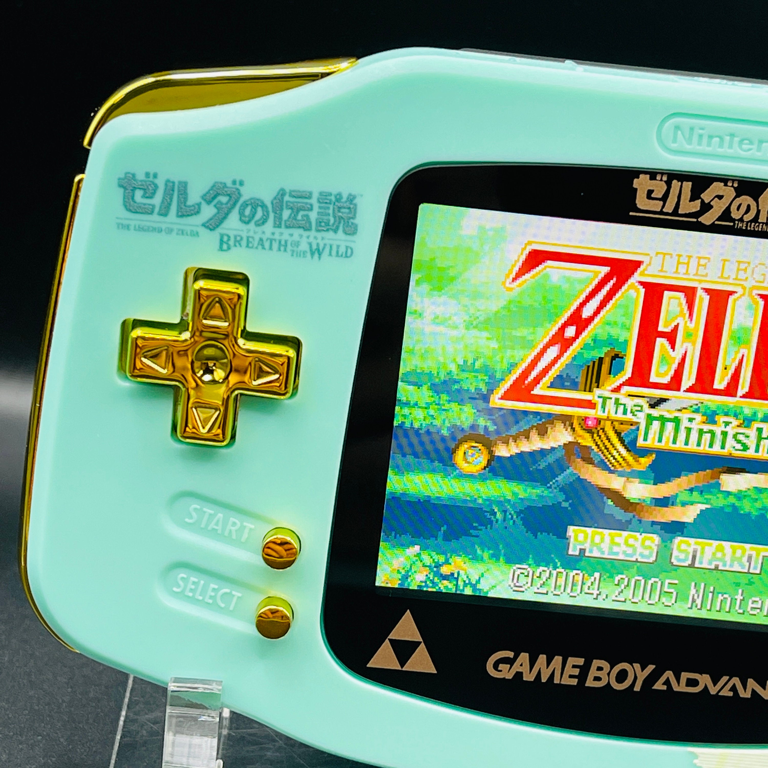 ZELDA GOLD Link to the Past Custom Gameboy Advance Mod W/ 