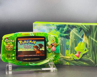 ¡Gameboy Advance personalizada de TREECKO con pantalla IPS GBA retroiluminada, audio mejorado y actualizaciones disponibles!