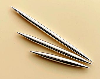 Silver Tusk, Solid 925 Sterling Silver Tusk ,Septum, belly, Septum Piercing, Tribal Jewelry, Size: 18g to 15MM & Customize  Available.