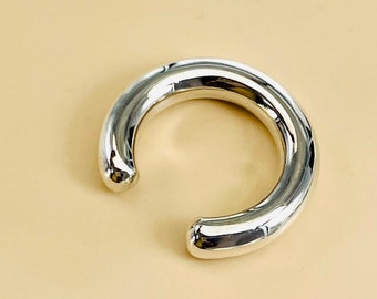 Septum Ring 925 Sterling Silver Tribal Septum Ring, Tusk Nose septum,  Septum Piercing, Tribal Jewelry, Size: 18g to 00g & Custom Available