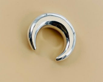 925 Sterling Silver Silver Tribal Septum Tusk, tusk, septum, Septum Piercing, Tribal Jewelry, Size: 18g to 00g and Custom Available