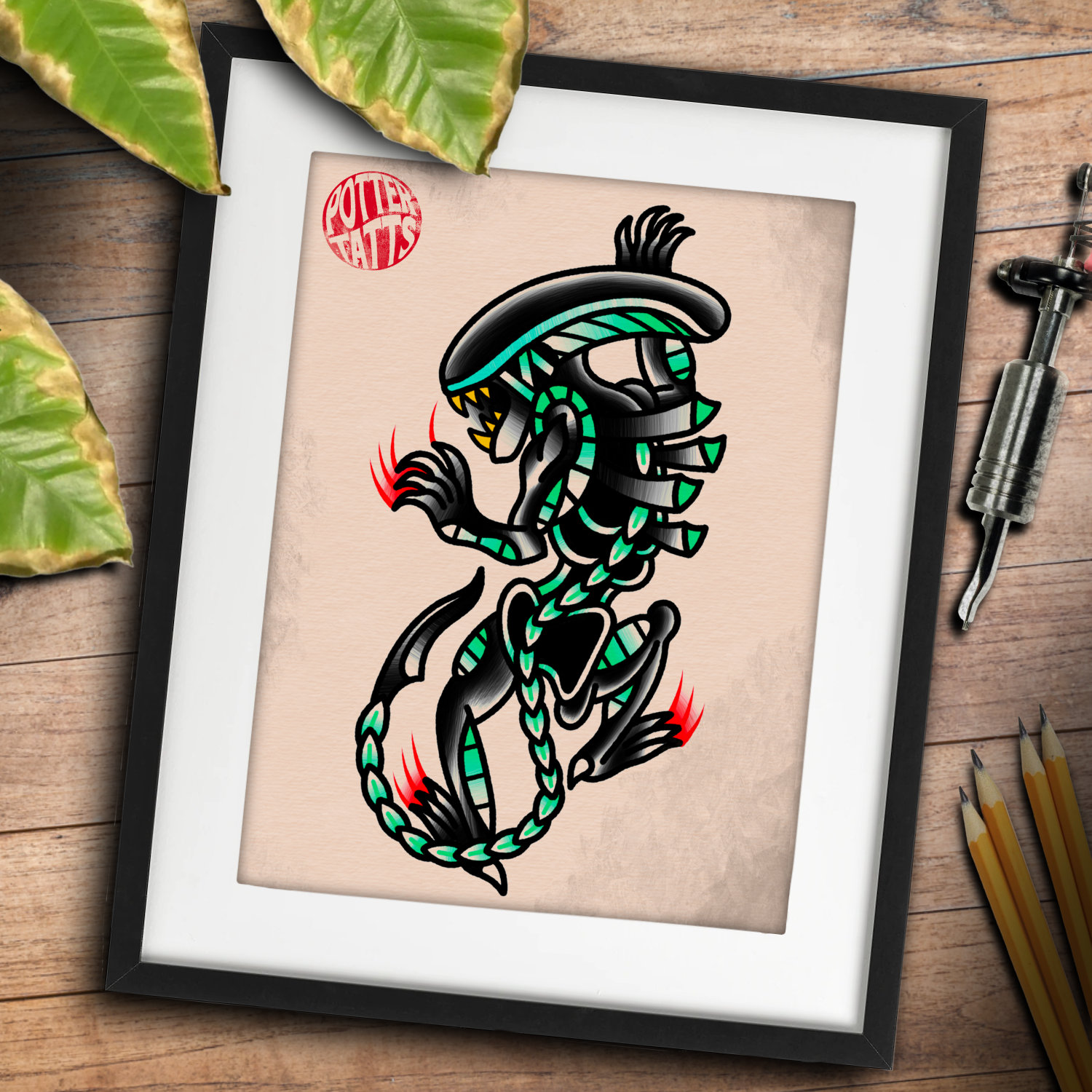 Alien tattoo | tattoosphoto