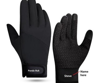 Guantes de invierno personalizados impermeables pantalla táctil térmica guantes cálidos a prueba de viento guantes de ciclismo Xmax regalo para él ella