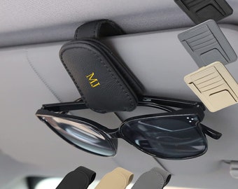 Personalized Car Sun Visor Organizer Multi-Pocket Business Card Storage Management Sunglasses Holder Visor Accessories, Gifts For Him or Her