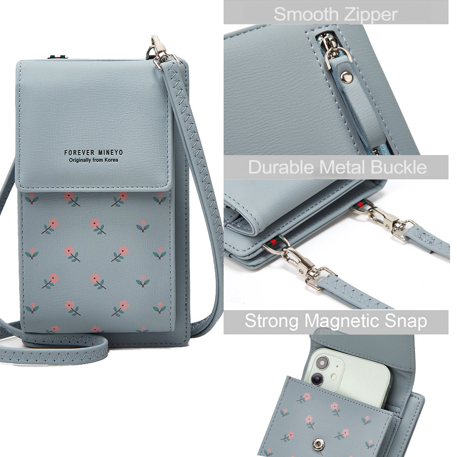 Personalized Crossbody Mobile Phone Bag Small Handbags Long Etsy UK