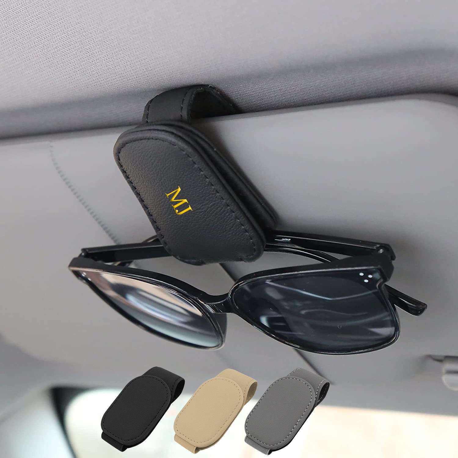 Kaufe Auto Brillenhalter Clip Kohlefaser Universal SUV LKW Auto Sonnenblende  Halterung Multifunktionale Ticketkarte Sonnenbrille Brillenbügel  Autozubehör