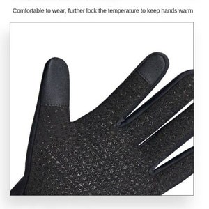 Gants d'hiver personnalisés thermiques imperméables à écran tactile, gants chauds coupe-vent thermiques, gants de cyclisme, cadeau Xmax pour lui et image 5