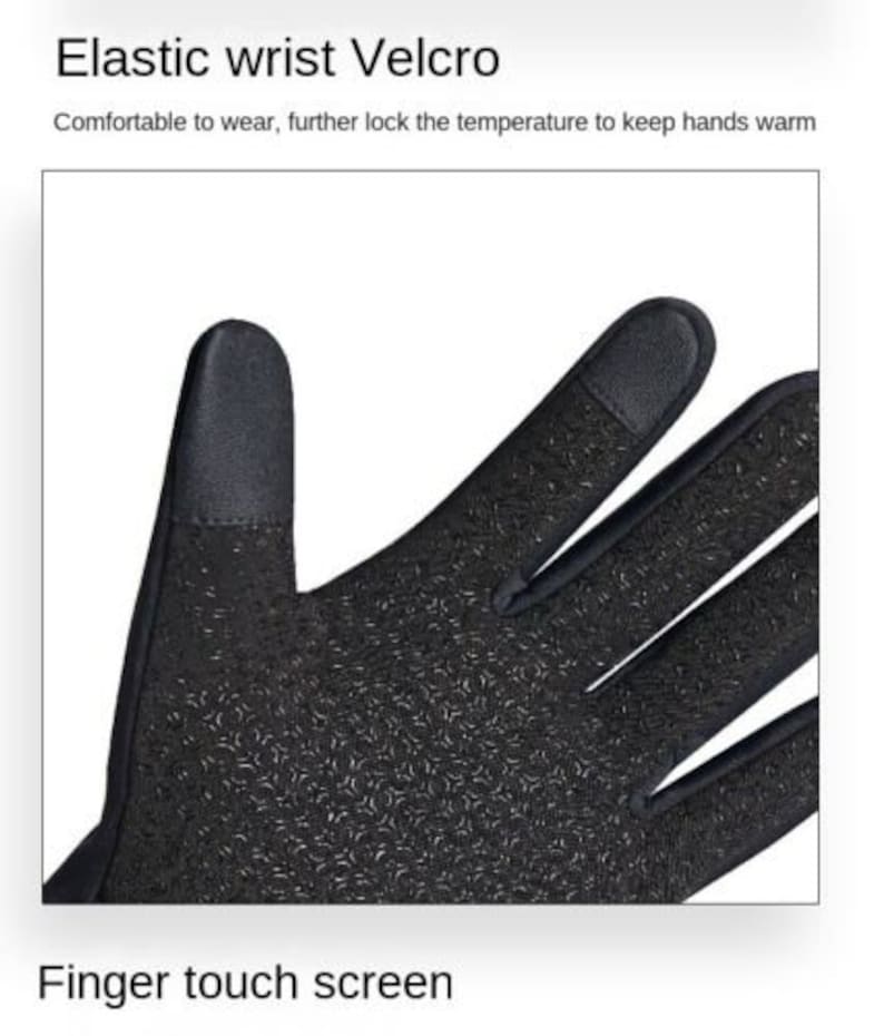 Gants d'hiver personnalisés thermiques imperméables à écran tactile, gants chauds coupe-vent thermiques, gants de cyclisme, cadeau Xmax pour lui et image 5