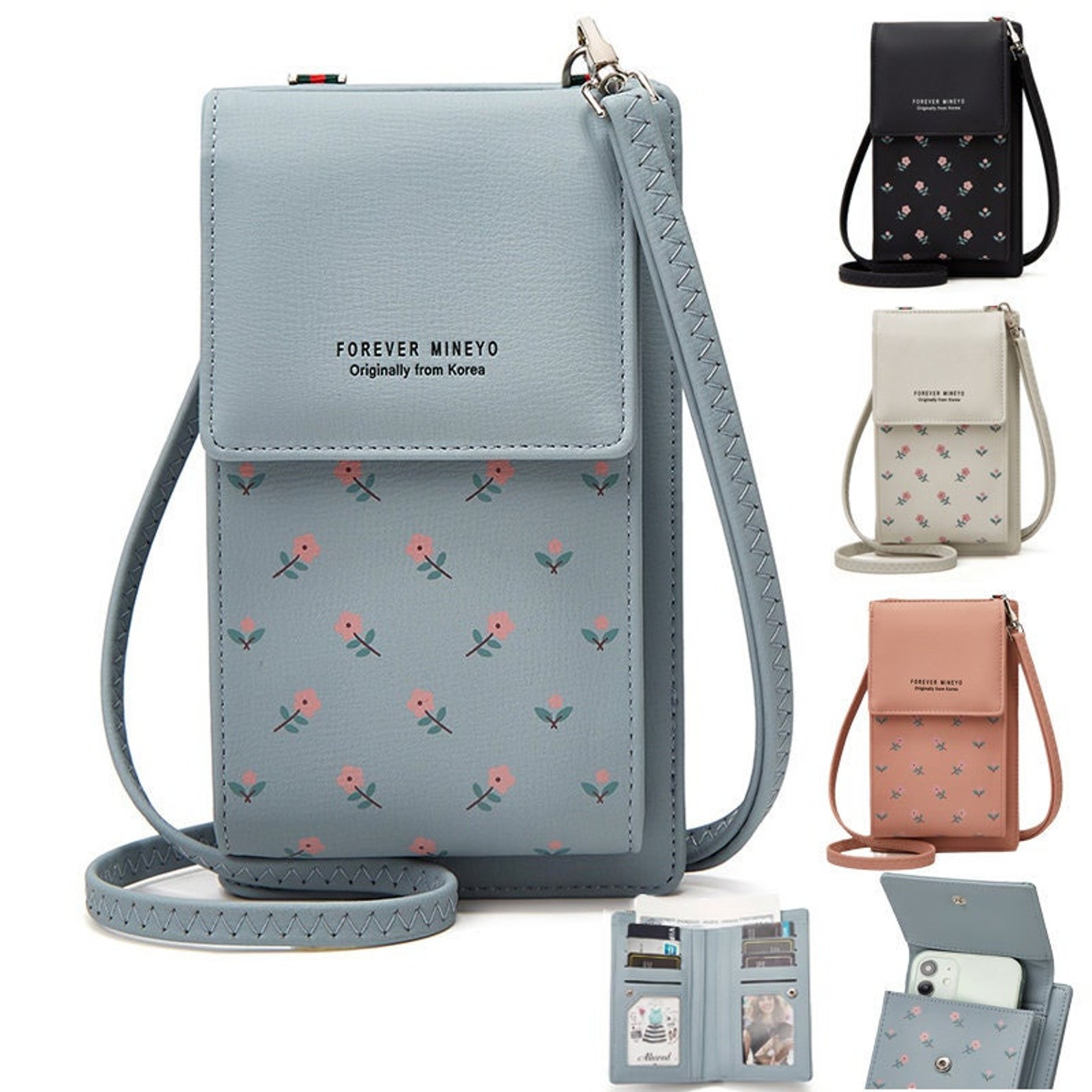 Personalized Crossbody Mobile Phone Bag Small Handbags Long Etsy UK