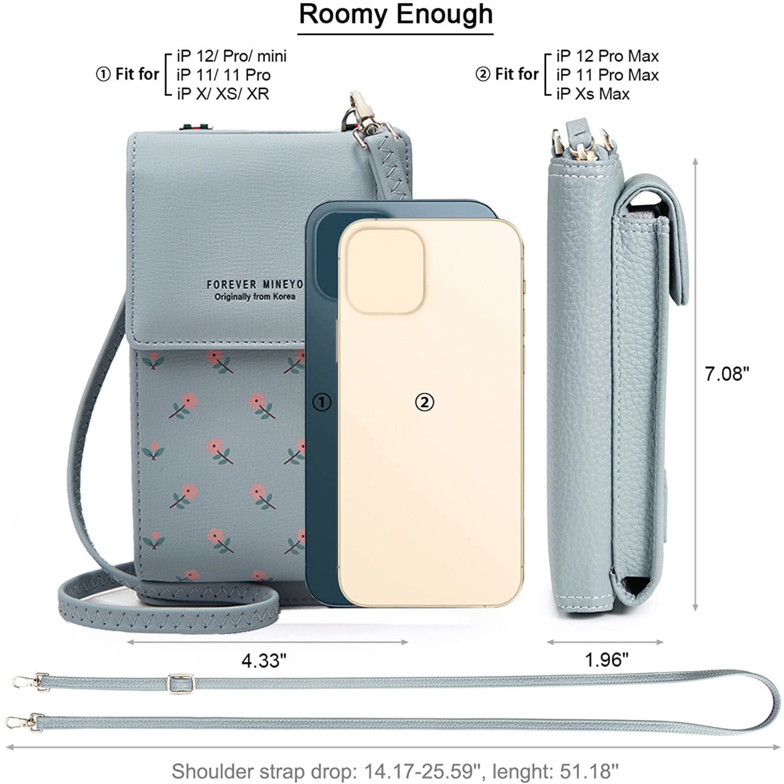 Personalized Crossbody Mobile Phone Bag Small Handbags Long Etsy UK