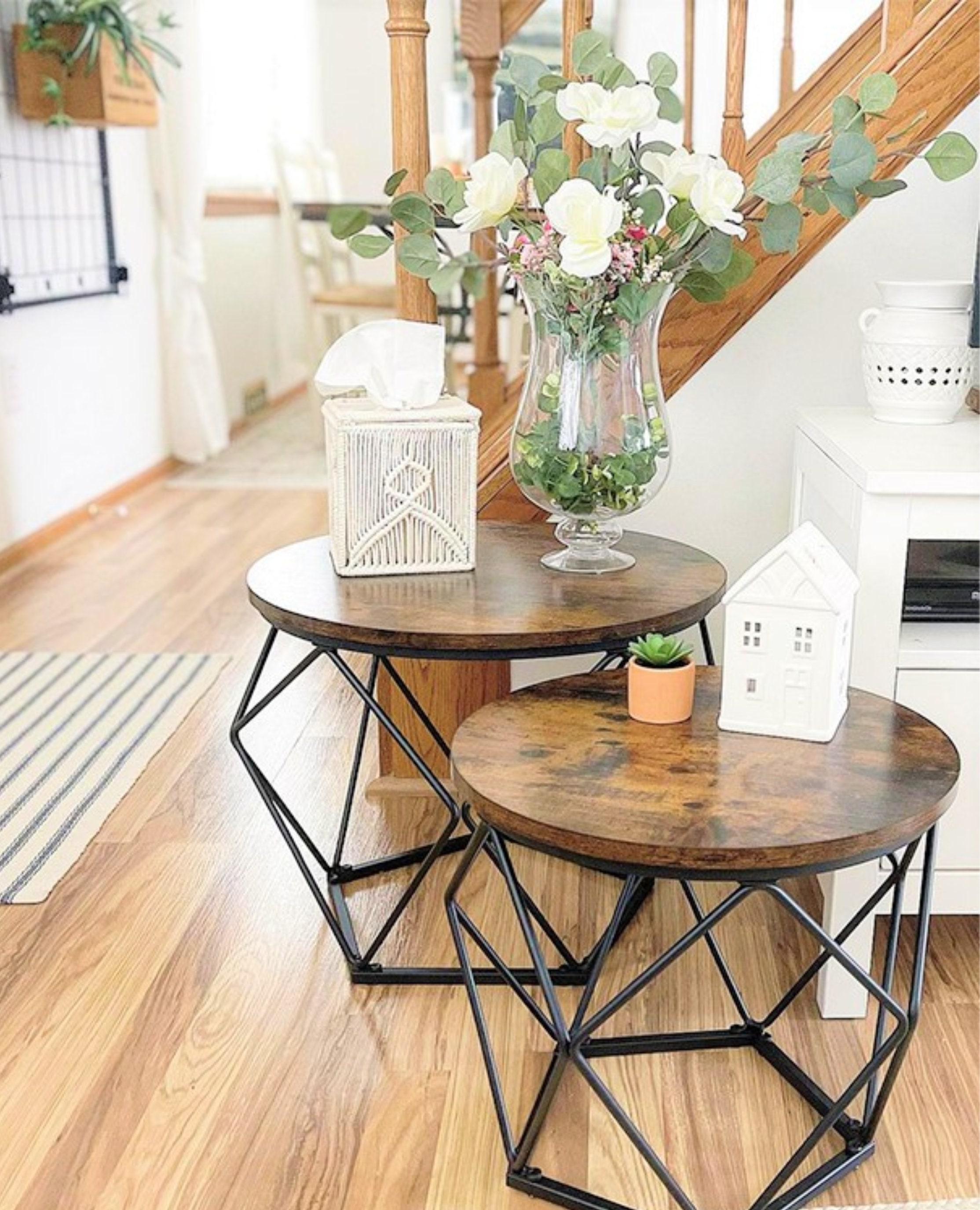 Bespoke Rustic Nest of Coffee Tables Industrial End Side Etsy UK