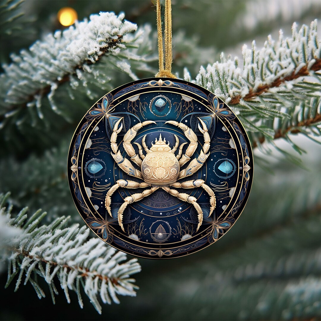 Zodiac Sign Christmas Ornaments, Zodiac Sign Keepsake, Personalized