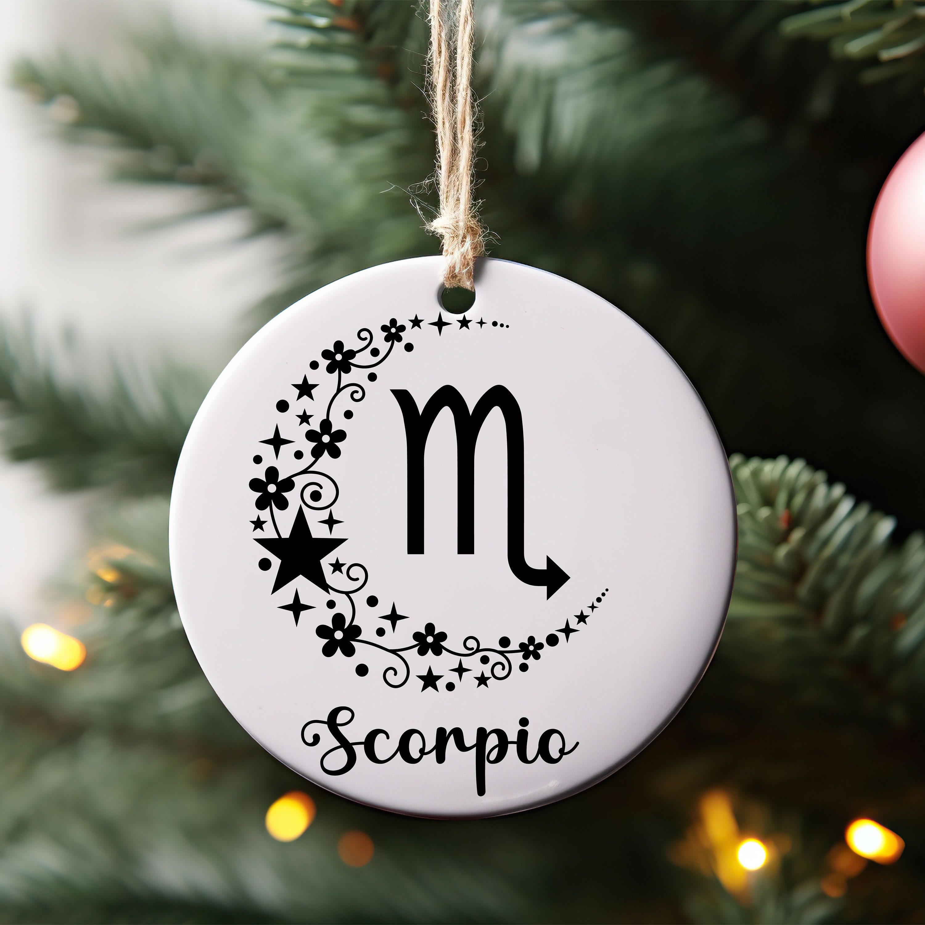 Zodiac Sign Christmas Ornaments Zodiac Sign Keepsake Etsy