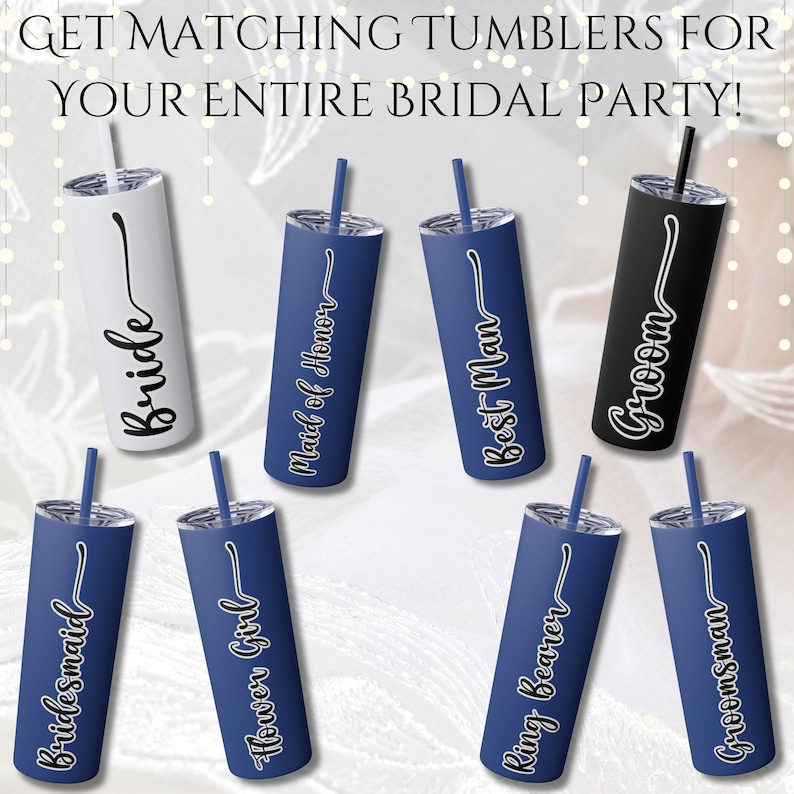 Personalized Wedding Tumblers Bridal Party Gift Bride and Etsy