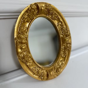 Handgemaakte vintage wandspiegel – decoratieve ronde spiegel 20 cm – rustieke muurkunst thuis