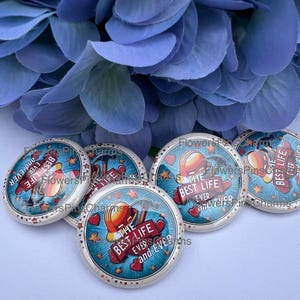 Best Life Ever | Button Pin LDC Friendship Gift