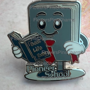 Pioneer School Book with A Tie Lapel Hard Enamel Pin| Pioneer Gift|Gift for Pioneers
