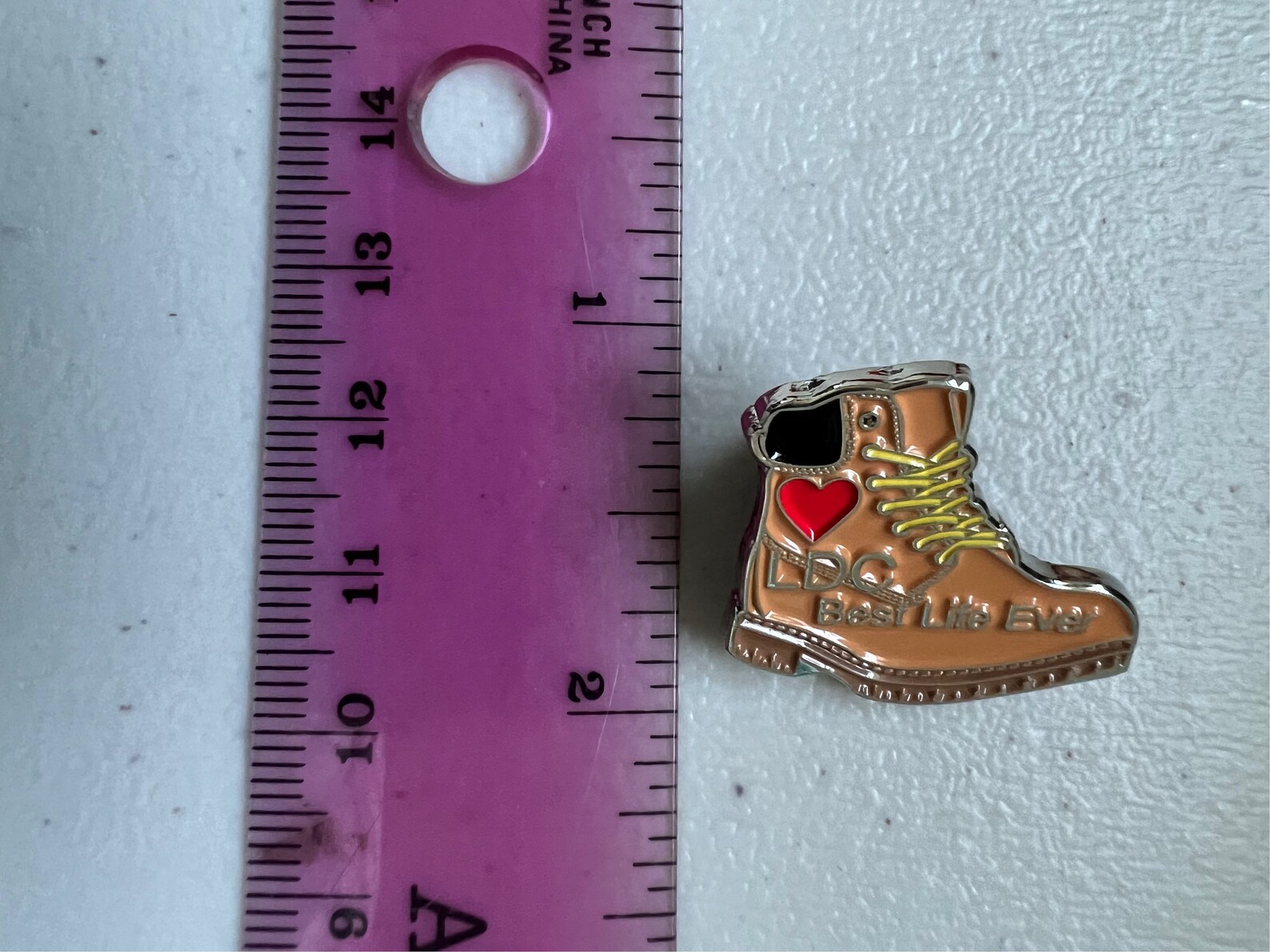Work Boot Lapel Pin Best Life Ever LDC Gift Etsy