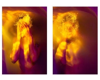 At the Intersection of Baptism and Drowning - Fine Art Diptych Print