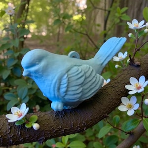 Hanging Bird Geocache with Log and Tether 3D Printed: Unique Hanging Stash Container