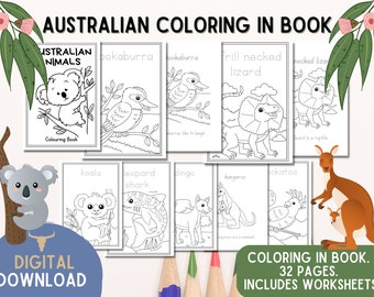 10 Australian Animal Coloring Pages for Creative Kids