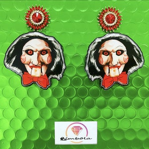 Vleesetende plant oorbellen vleesetende plant oorbellen Monster oorbellen monster oorbellen aangepaste oorbellen Halloween oorbel