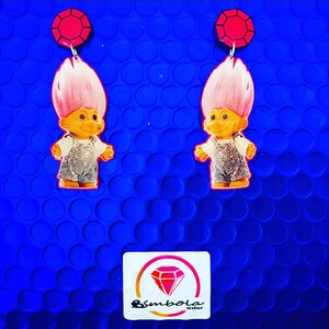 Doll earrings comic earrings Toy earrings Toy earrings Summer earrings Summer earrings Cartoon earrings Earrings