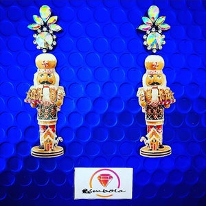 Notenkraker oorbellen notenkraker Kerst oorbellen cartoon oorbellen freak oorbellen Oorbellen Kerstcadeau vrouw ketting kerstmis