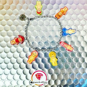 Cartoon bracelet cartoon bracelet bracelet eighties bracelet cartoon wristband steel chain funny bracelet colorful bracelet
