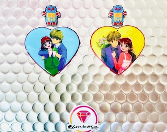 You earrings Family grows earrings Anime manga earrings Cartoon earrings Cartoon earrings