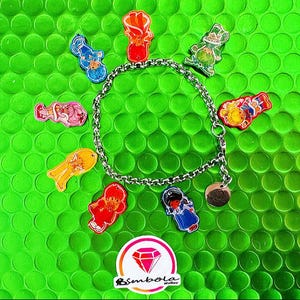 Cartoon bracelet cartoon bracelet bracelet eighties bracelet cartoon wristband steel chain funny bracelet colorful bracelet