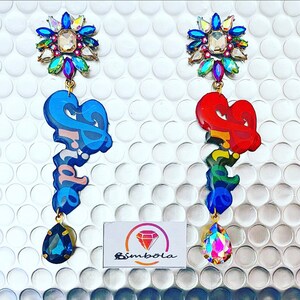 Rainbow earrings rainbow earrings Lgtb earrings earrings gay pride earring love is love pride earrings
