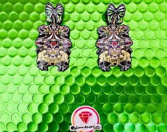 Merry go earrings Halloween earrings merry go round earrings Cartoon earrings juice beetle earrings Lydia earrings snake earring