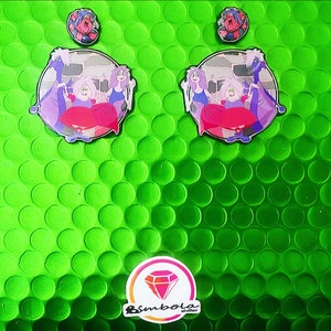 Boucles d’oreilles princesse boucles d’oreilles princesse Boucles d’oreilles méchant boucles d’oreilles méchant film dessin animé boucle d’oreille Miroir boucles d’oreilles miroir boucles d’oreilles sorcière