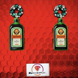 Flesoorbellen Flesoorbellen Drankoorbellen Damesoorbellen Jager oorbellen