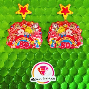 Pop oorbellen pop oorbellen komische oorbellen Speelgoed oorbellen speelgoed oorbellen weerhaak oorbellen cartoon oorbellen vintage oorbellen