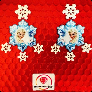 Sneeuwvlok oorbellen sneeuwvlok oorbellen prinses oorbellen prinses oorbel Fantasie oorbellen Kerst oorbellen sneeuw oorbellen