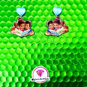 Girl earrings, cartoon earrings, Martine earrings, Tiny earrings, nostalgia comic, childhood