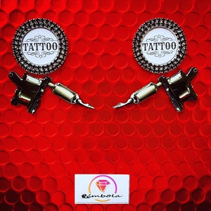 Pendientes tattoo oorbellen Pendientes máquina tattoo machine oorbellen pendientes cadenas pendientes tattoo pendientes mujer ketting oorbellen