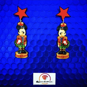 Notenkraker oorbellen Notenkraker Kerst oorbellen cartoon oorbellen freak oorbellen Kerst oorbellen cadeau vrouw muis dwalen