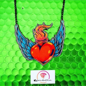 Collar heart necklace necklace necklace tattoo necklace necklace wings necklace adjustable necklace