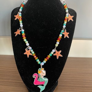 Pearl necklace mermaid necklace mermaid necklace tattoo necklace stars necklace stars necklace adjustable necklace