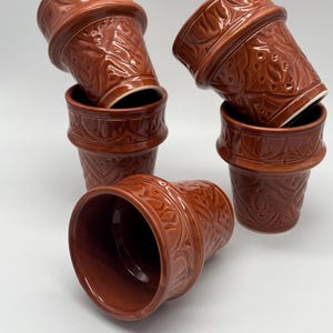 Moroccan Beldi Mug, Handmade, Boho Ceramic Tea Mug from Morocco, Fes 8 cm