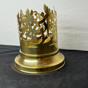 Portacandele in ottone | Arredamento islamico fatto a mano | Decorazione del tavolo da pranzo | Regalo di inaugurazione della casa | EID Ramadan Tavolo Islamico